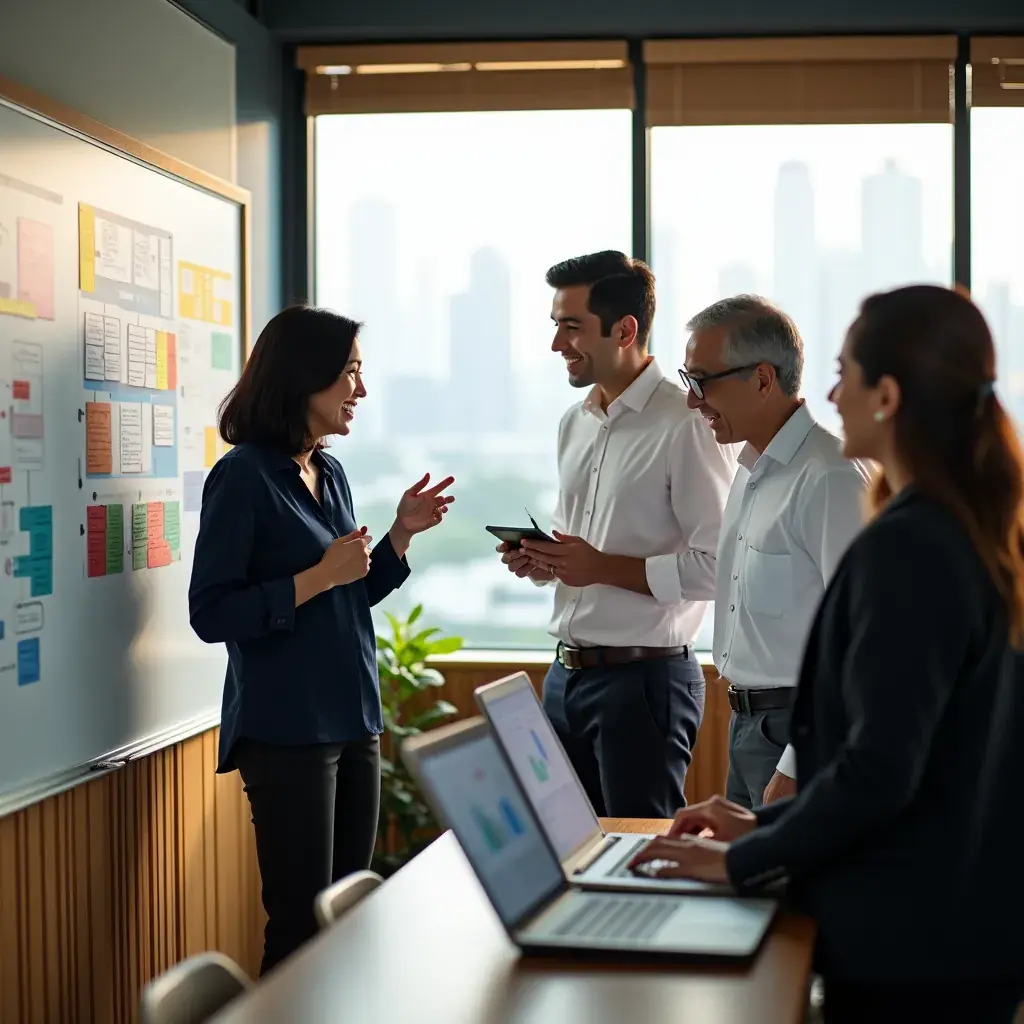 Modern office environment