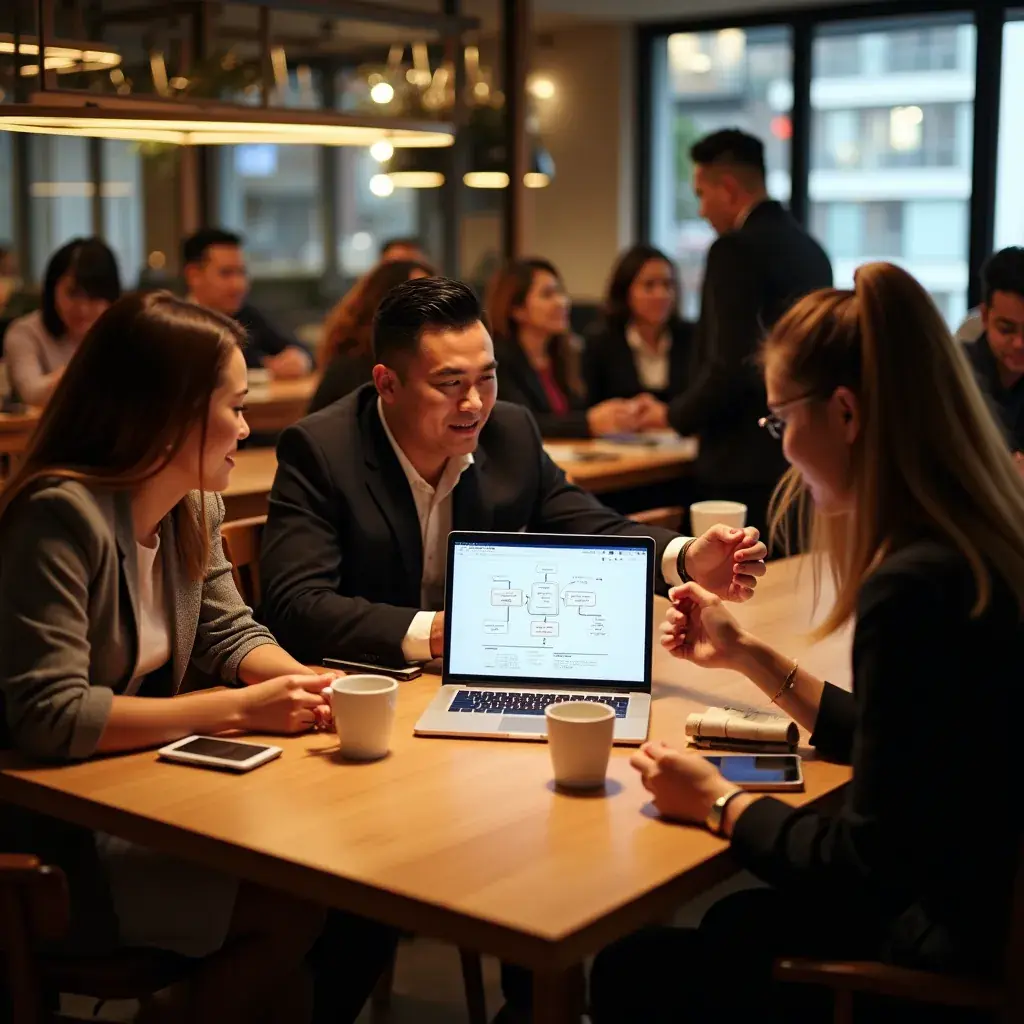 Professional team collaboration